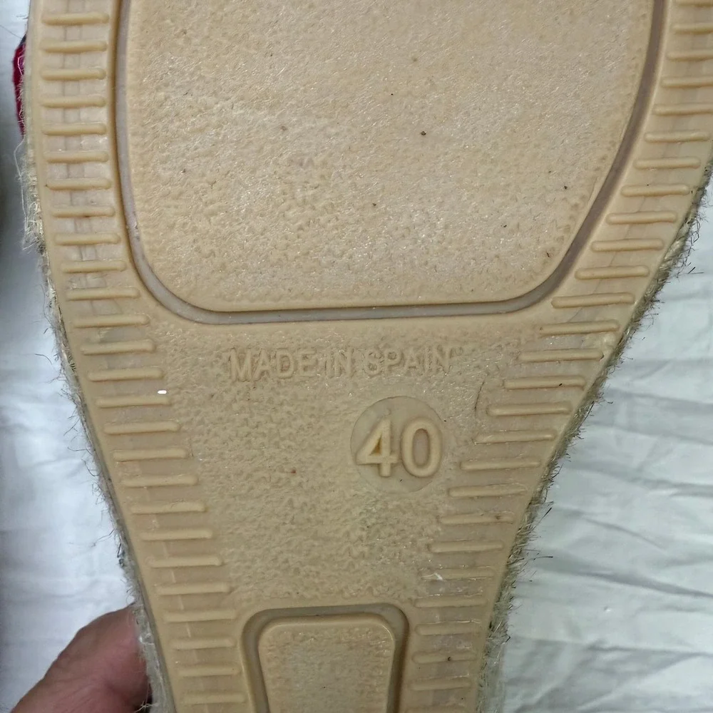 Carmen Saiz size 40 or 9 sandal pink purple orange Barbiecore boho gypsy‎ - Picture 7 of 7